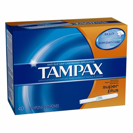 Tampons Tampax en carton non parfumés Super Plus - 40.0 Ea
