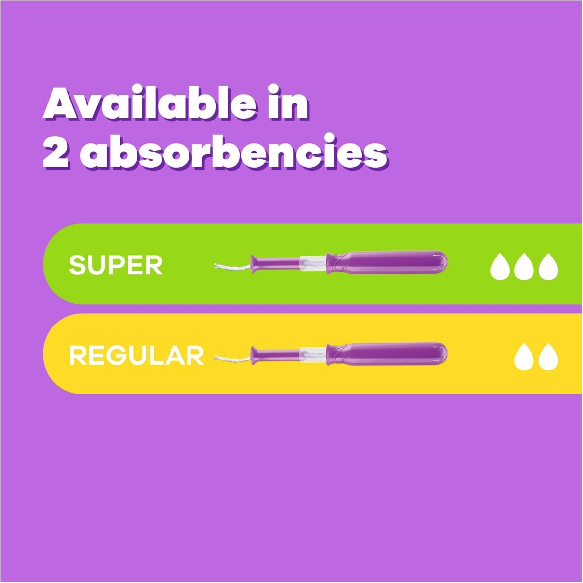 Tampax Pocket Radiant Compact Plastic Tampons, With LeakGuard Braid, Regular Absorbency, Unscented