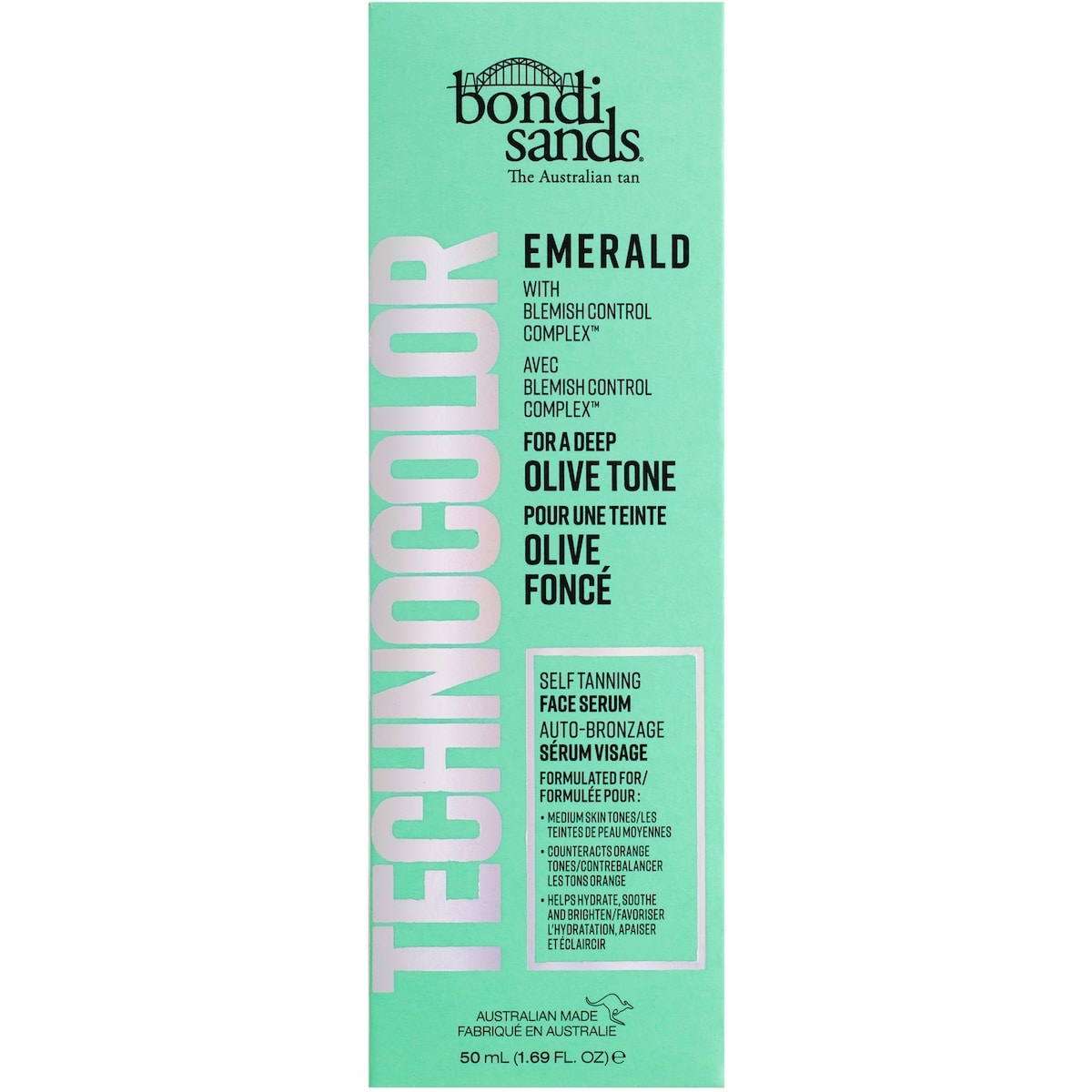 Technocolor Tan Face Serum Emerald