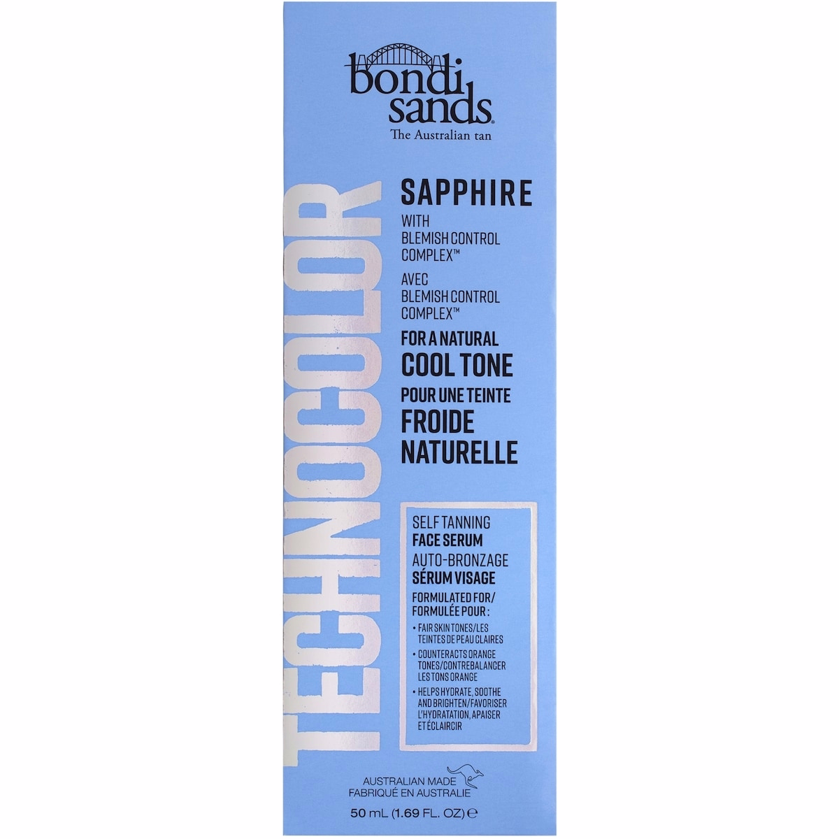 Technocolor Tan Face Serum Sapphire