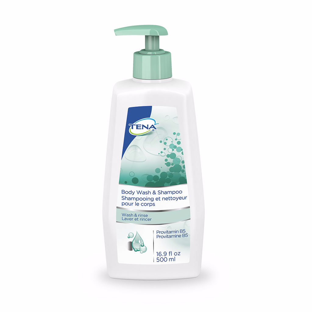 Tena Body Wash And Shampoo 500ml