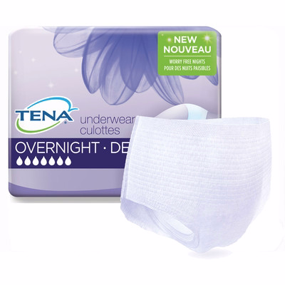 Tena Intimates Incontinence Underwear, Super Overnight Absorbency, Medium 12.0 Count