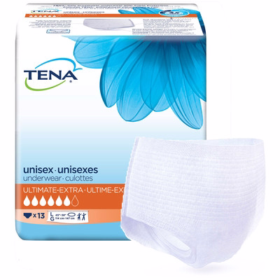 Tena Unisex Incontinence Underwear, Ultimate Absorbency, Large 13.0 Count Tena Unisex Incontinence Underwear, Ultimate Absorbency, Large 13.0 Count