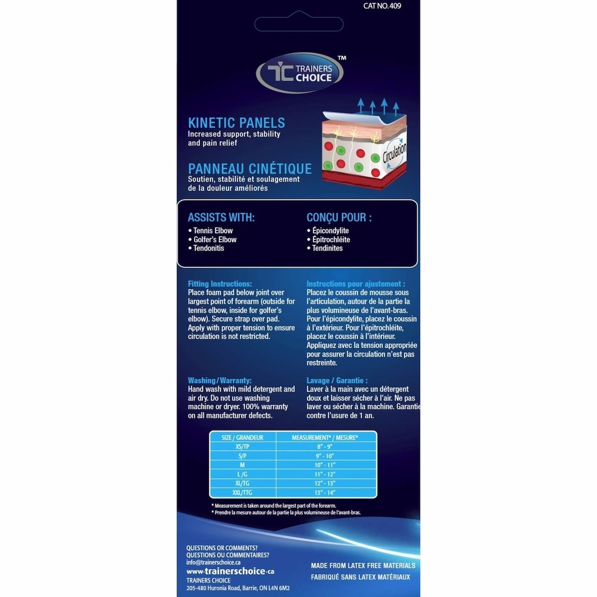 Attelle de coude Tennis et Golfeur