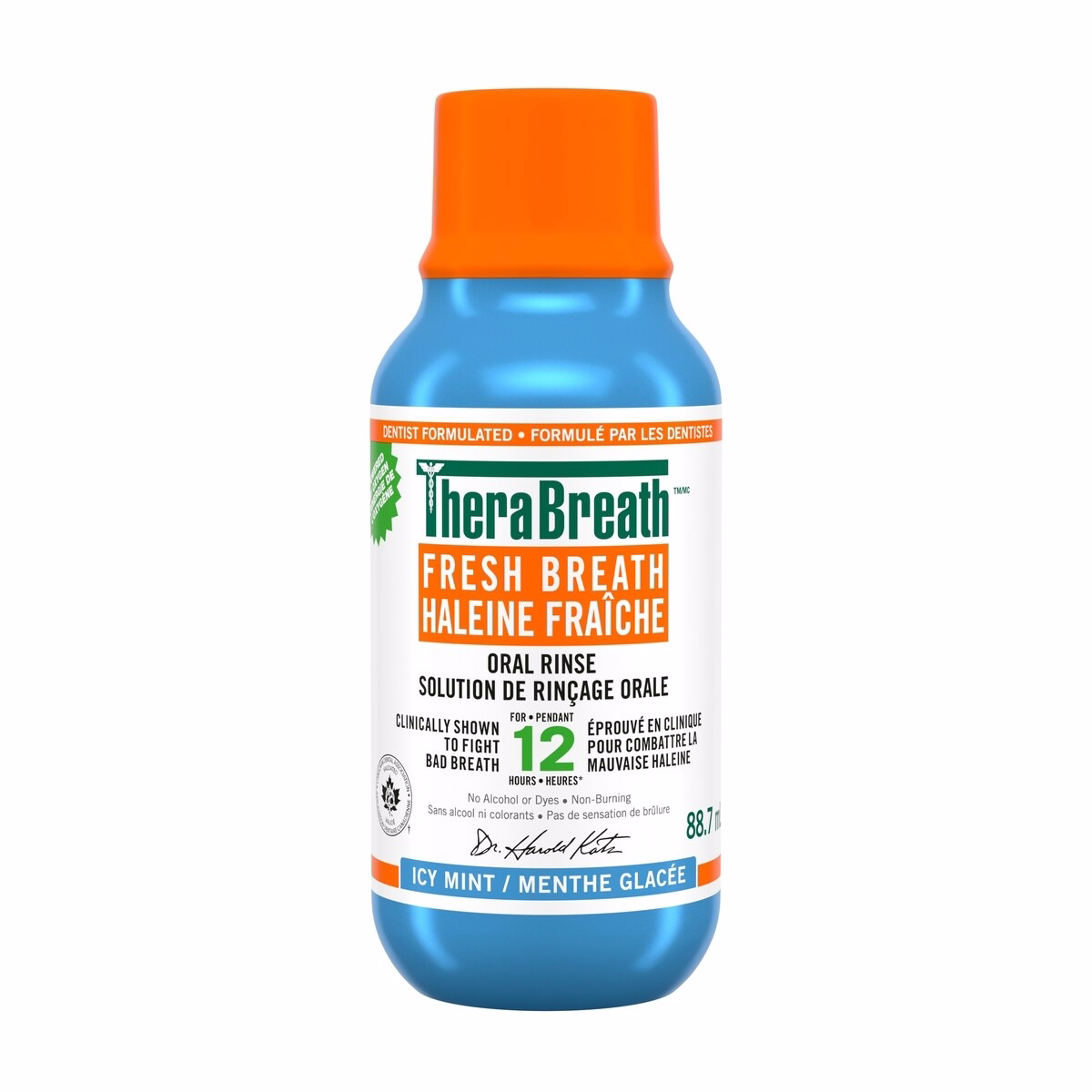 TheraBreath™  Fresh Breath Oral Rinse - Icy Mint  88.7mL