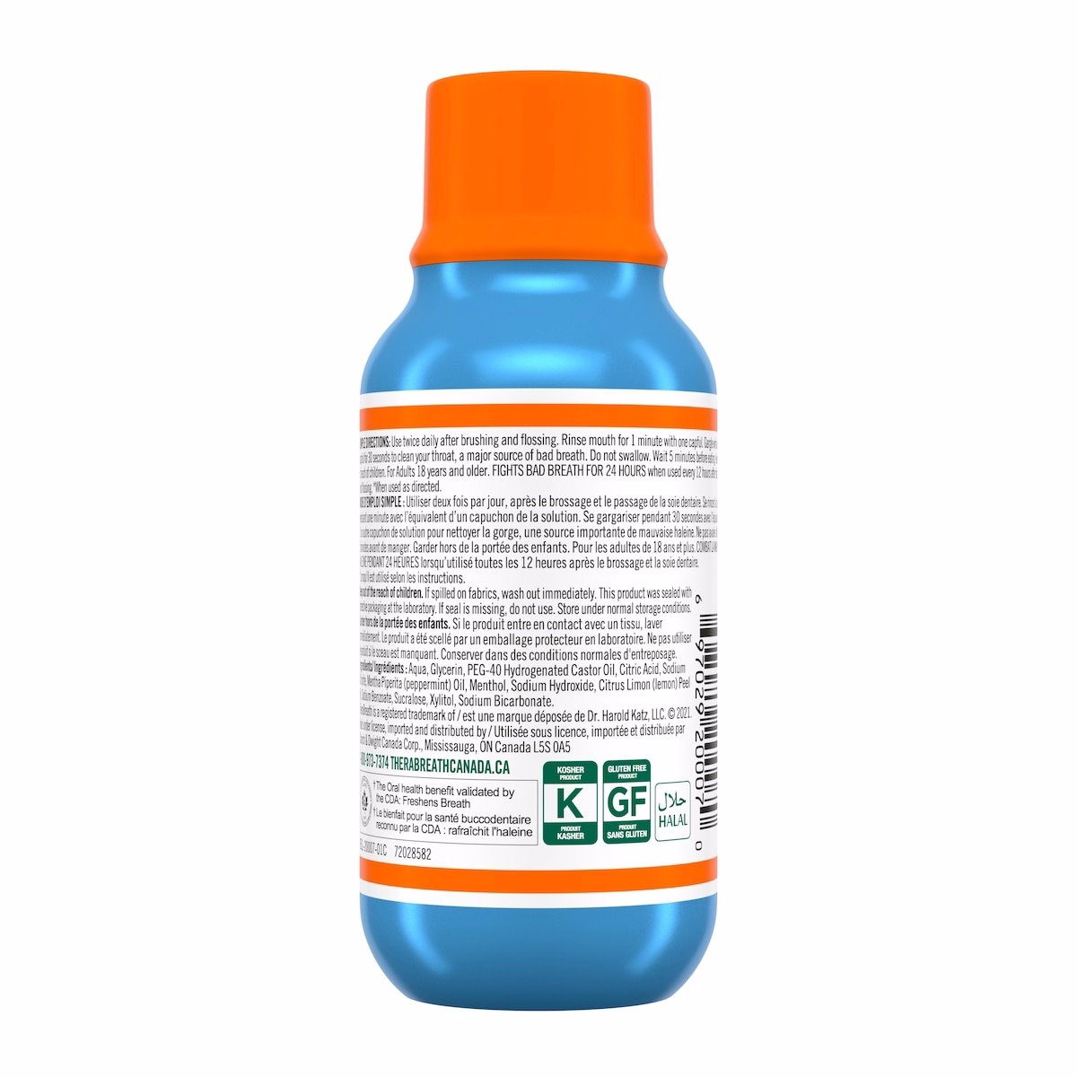 TheraBreath™  Fresh Breath Oral Rinse - Icy Mint  88.7mL
