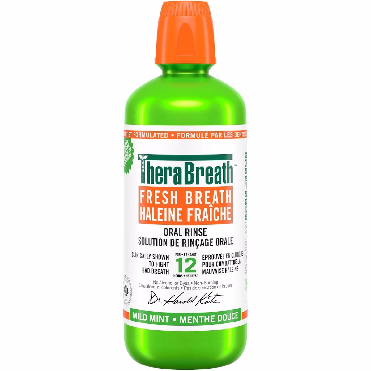 Therabreath Oral Rinse Fresh Breath Mild Mint 1L