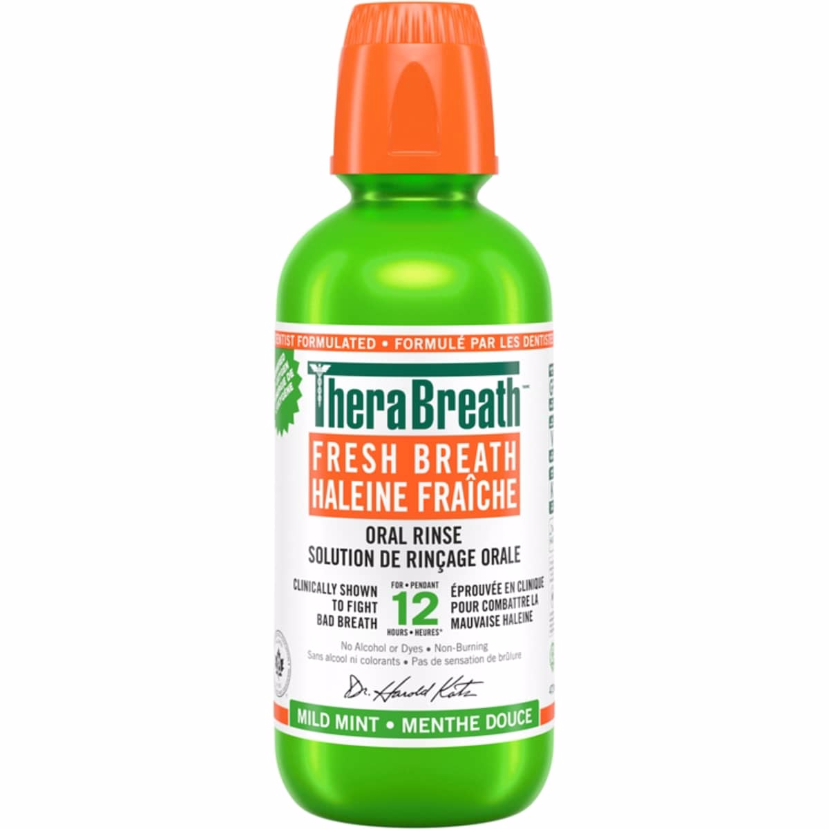 Therabreath Oral Rinse Fresh Breath Mild Mint 473 mL