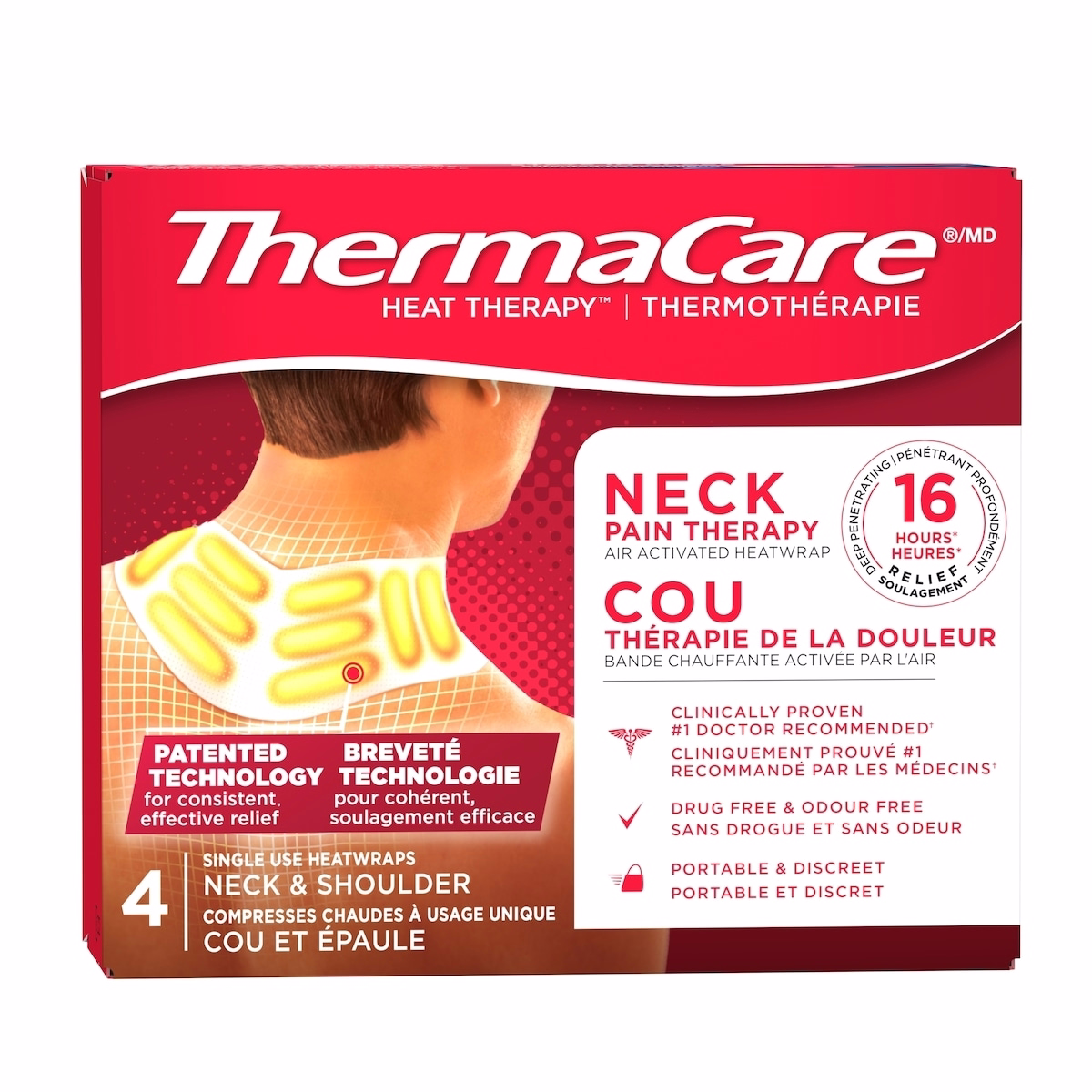 Thermacare Heatwrap 고급 경부 통증 치료