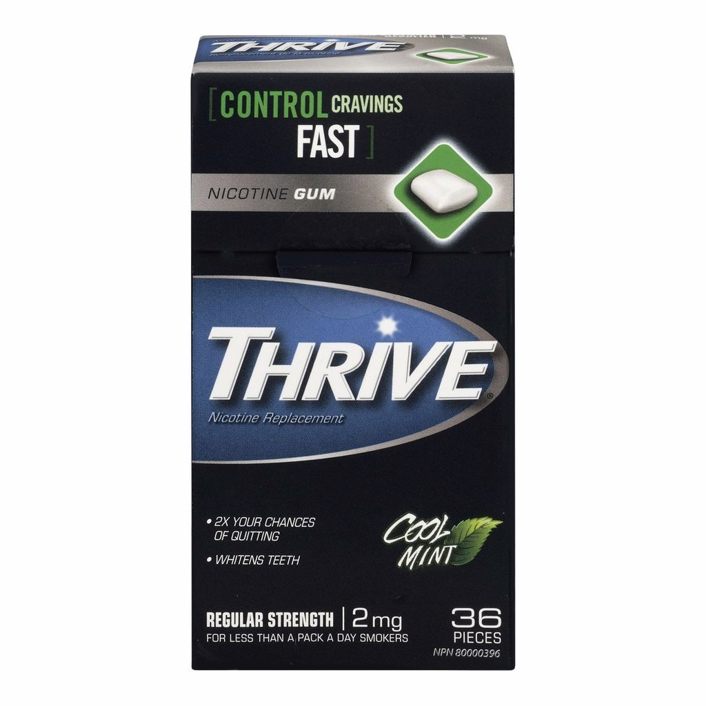 Thrive Gum 2mg Regular Strength Nicotine Replacement