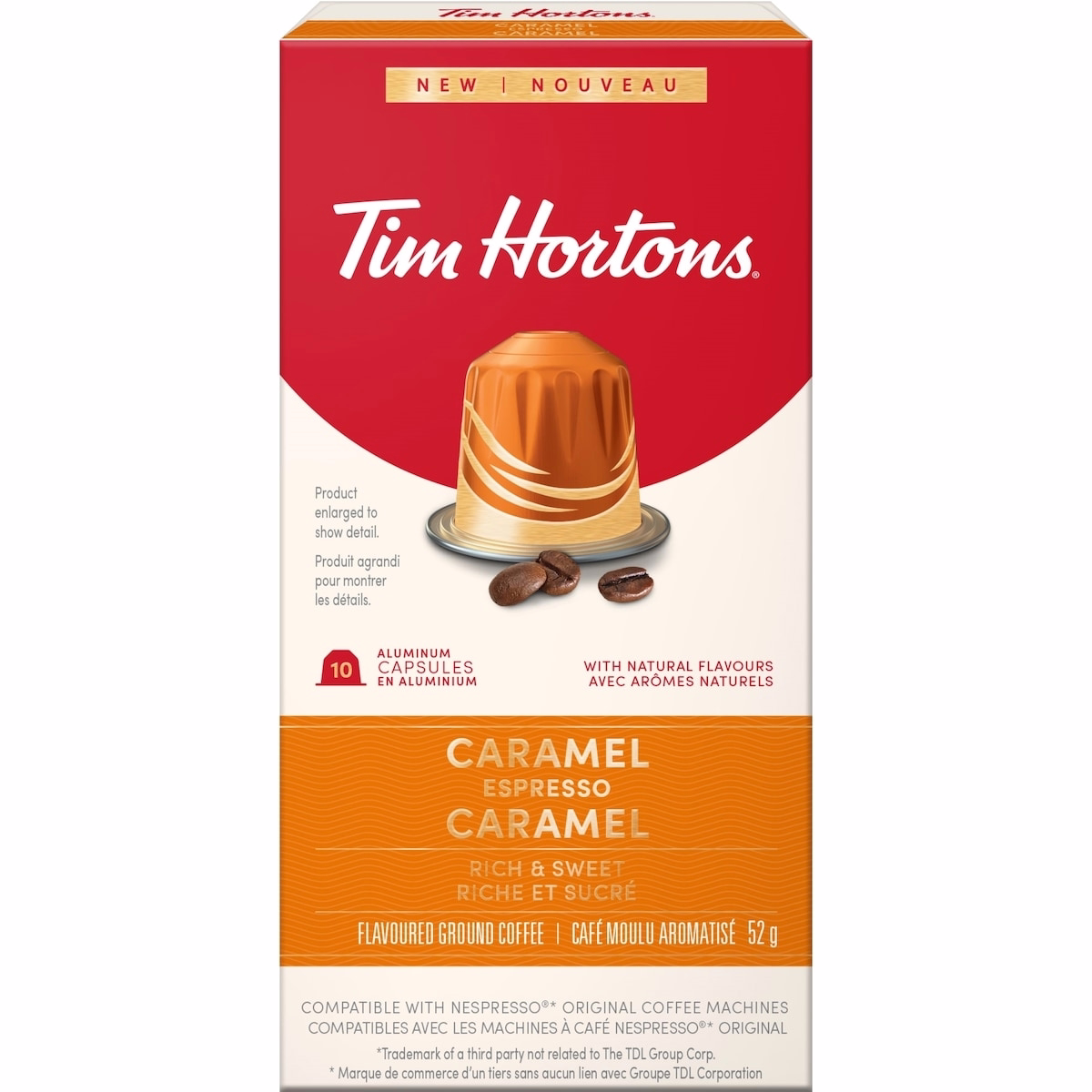 Tim Hortons Nespresso キャラメルエスプレッソ 10カプセル