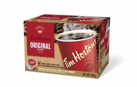 Tim Hortons Original Blend Coffee Pods for Single Serve Coffee Makers 12-Count
