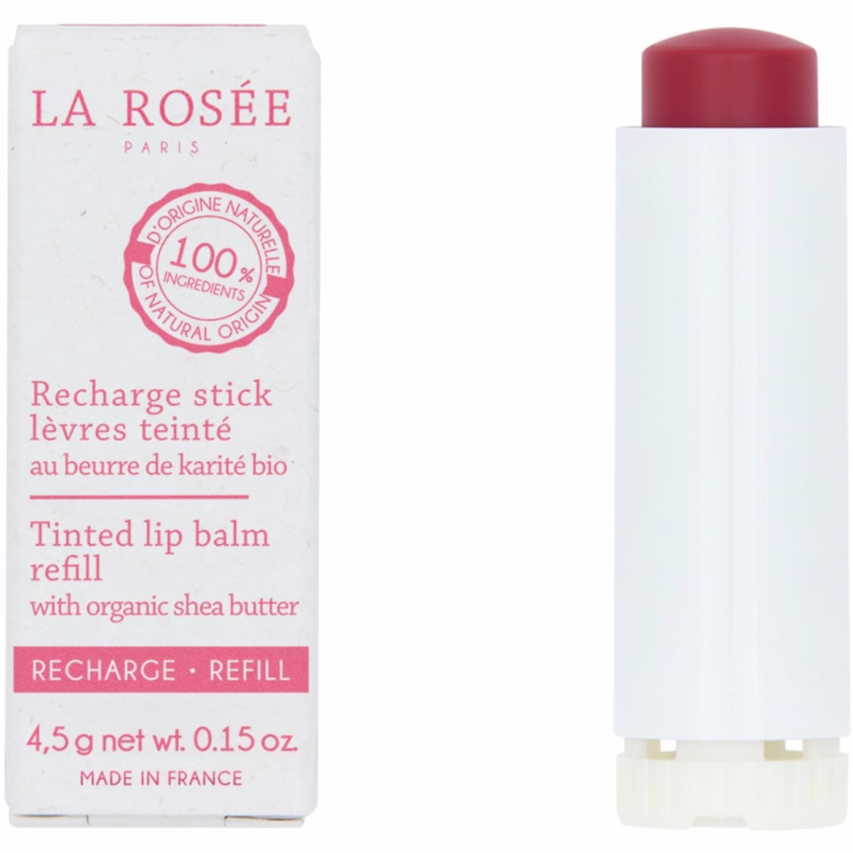 Tinted lip balm refill organic shea butter