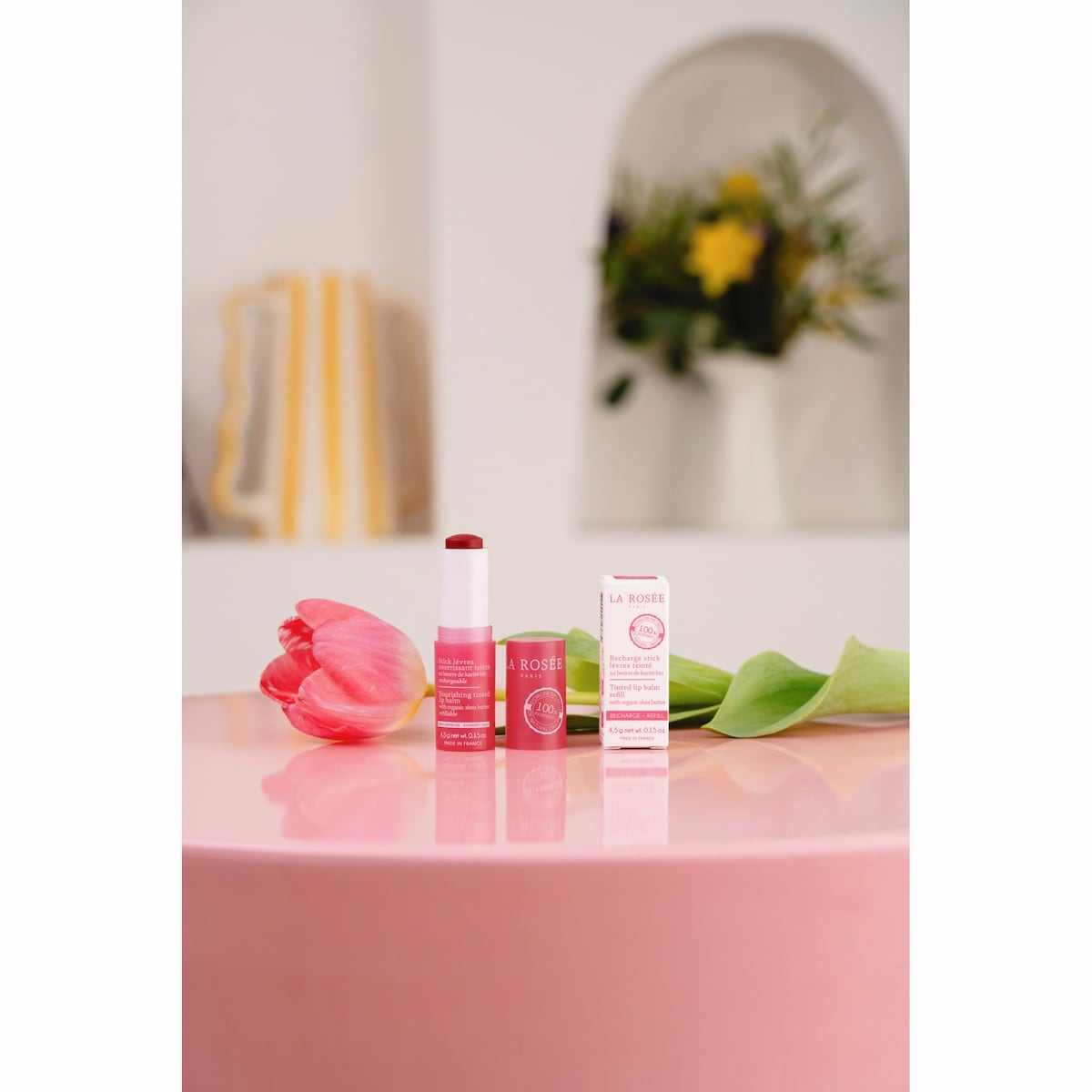 Tinted lip balm refill organic shea butter