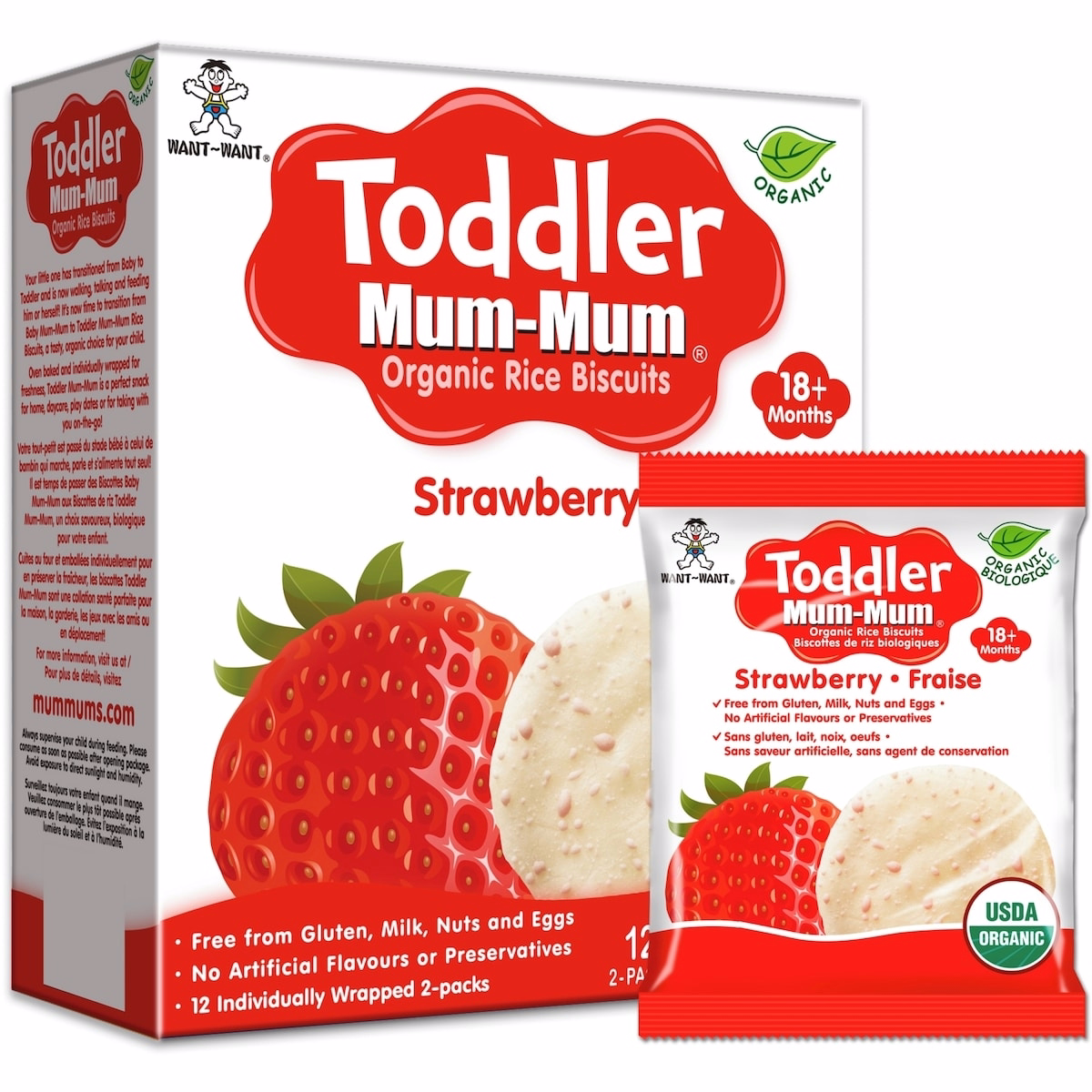 Toddler Mum Mum Organic Strawberry