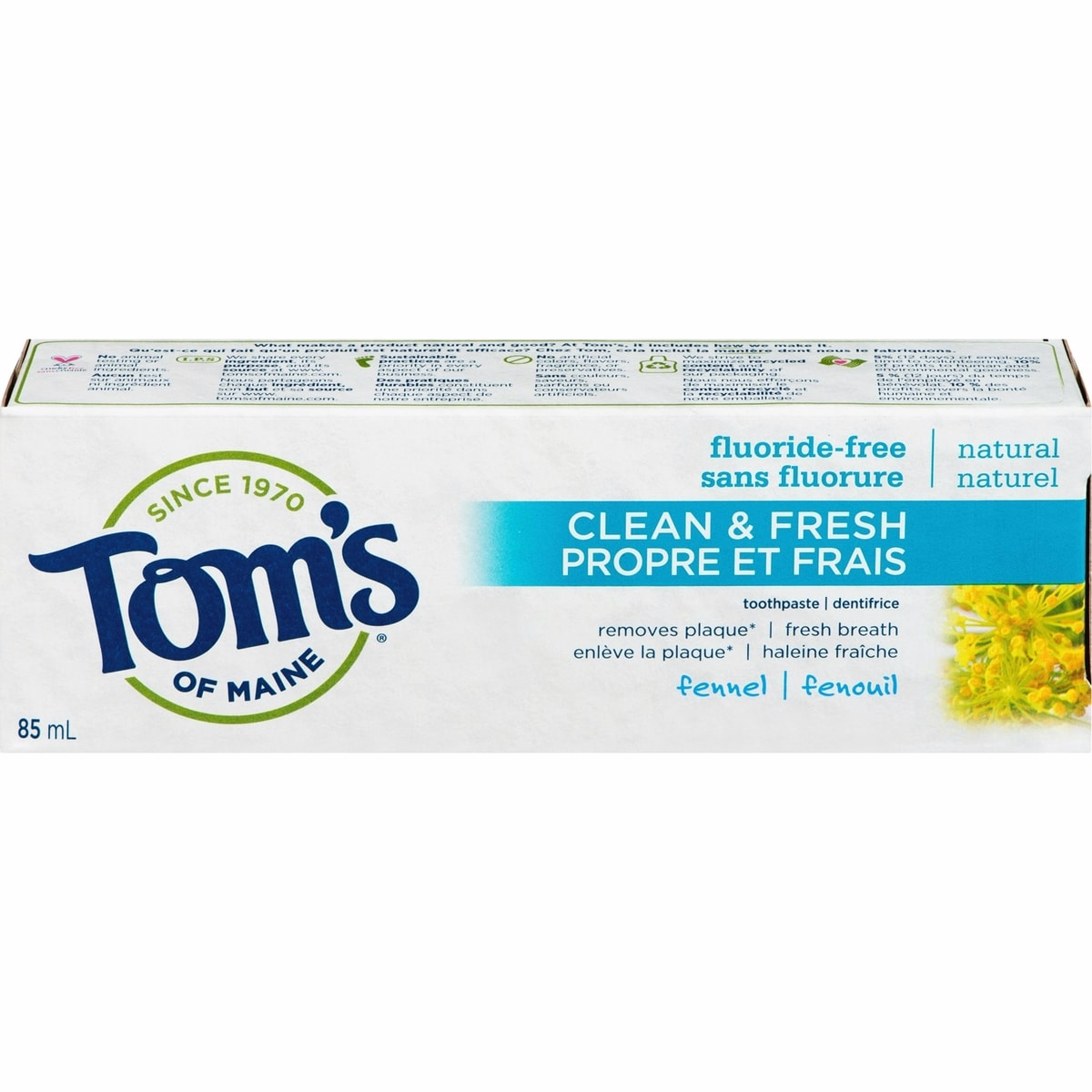 Tom's of Maine 清新茴香天然牙膏（無氟）85 mL