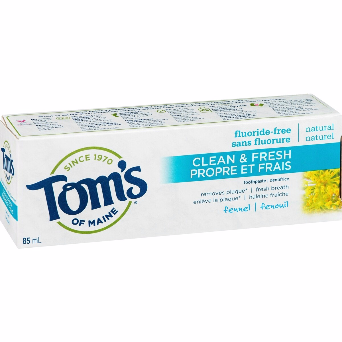 Tom's of Maine 清新茴香天然牙膏（無氟）85 mL
