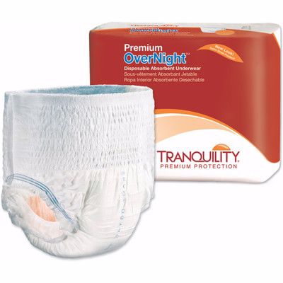 Tranquility Premium Overnight Disposable Absorbent Underwear - X-Large, 14ct