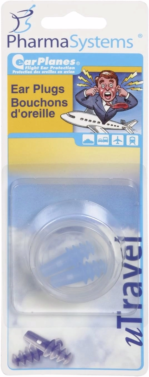 成人旅行耳塞 - FlightFit NRR 24 - 舒適、無痛旅程 - 1對