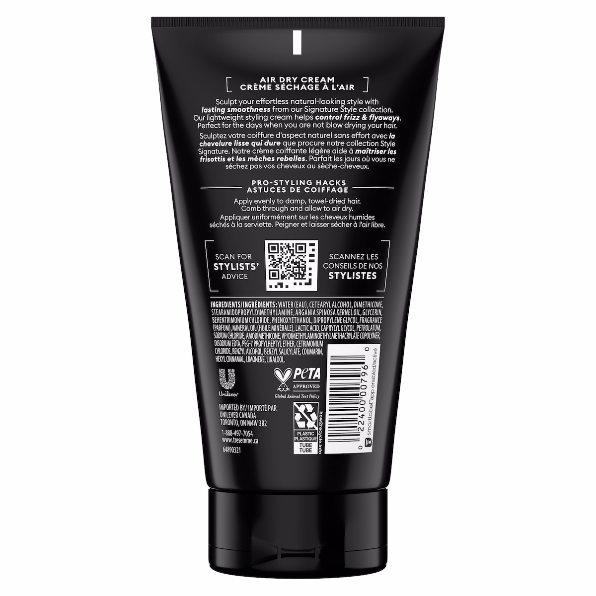TRESemmé Air Dry Smoothing Cream Controls Frizz & Flyaways No Blow Dry Hair Styling Lightweight Hair Cream 148 ml TRESemmé Air Dry Smoothing Cream Controls Frizz & Flyaways No Blow Dry Hair Styling Lightweight Hair Cream 148 ml