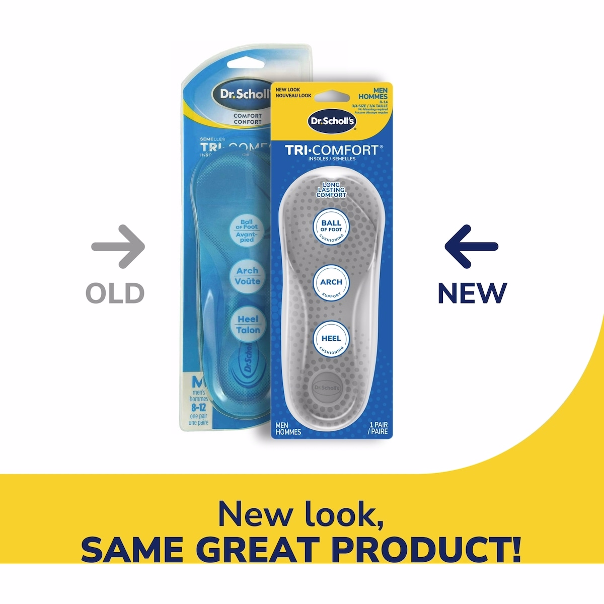 Tri-Comfort Insoles, Men, Size 8-12