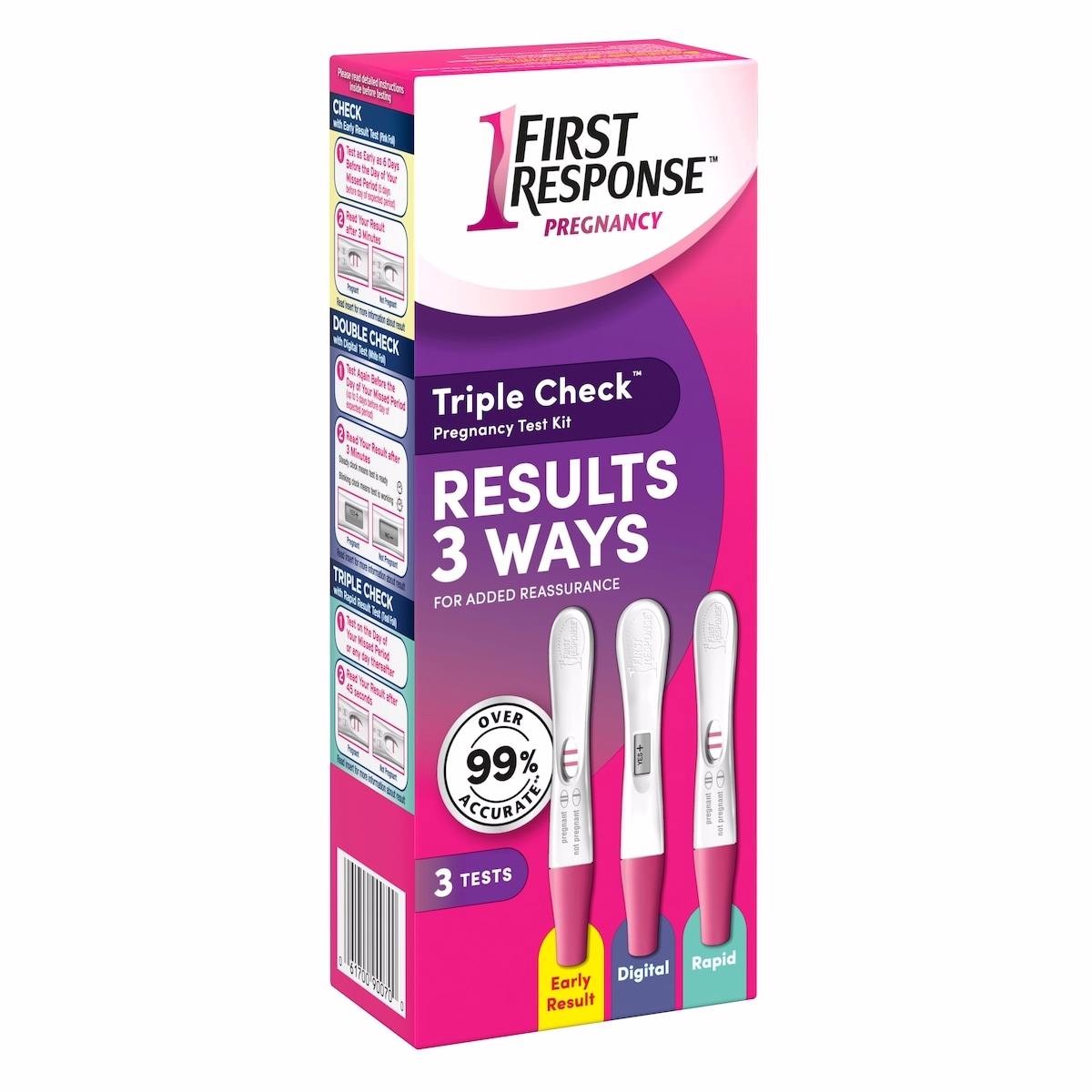 Triple Check Pregnancy Test Kit