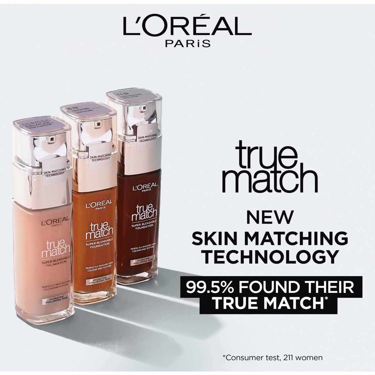True Match Foundation with Hyaluronic Acid & Moisturizing Care True Match Foundation with Hyaluronic Acid & Moisturizing Care