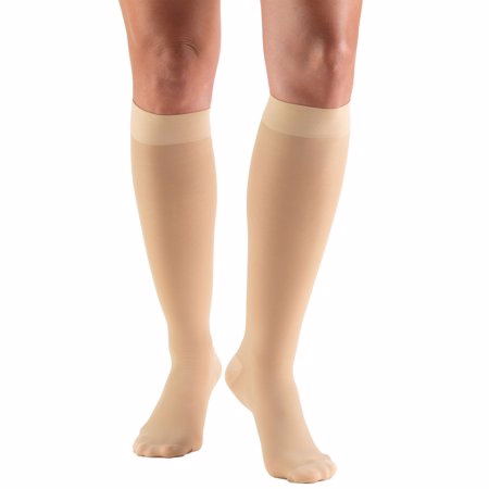 Truform Women's Stockings, Knee High, Sheer: 20-30 MmHg, L, BEIGE (0263BG-L)