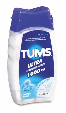 Tums Tums Ultra Peppermint 72 Count 72.0 Count