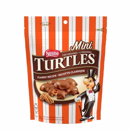 Turtles Mini Chocolate with Smooth Caramel and Pecans Turtles Mini Chocolate with Smooth Caramel and Pecans