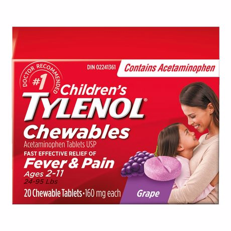 Tylenol 어린이 발열·통증 구강용해 포도맛 20개