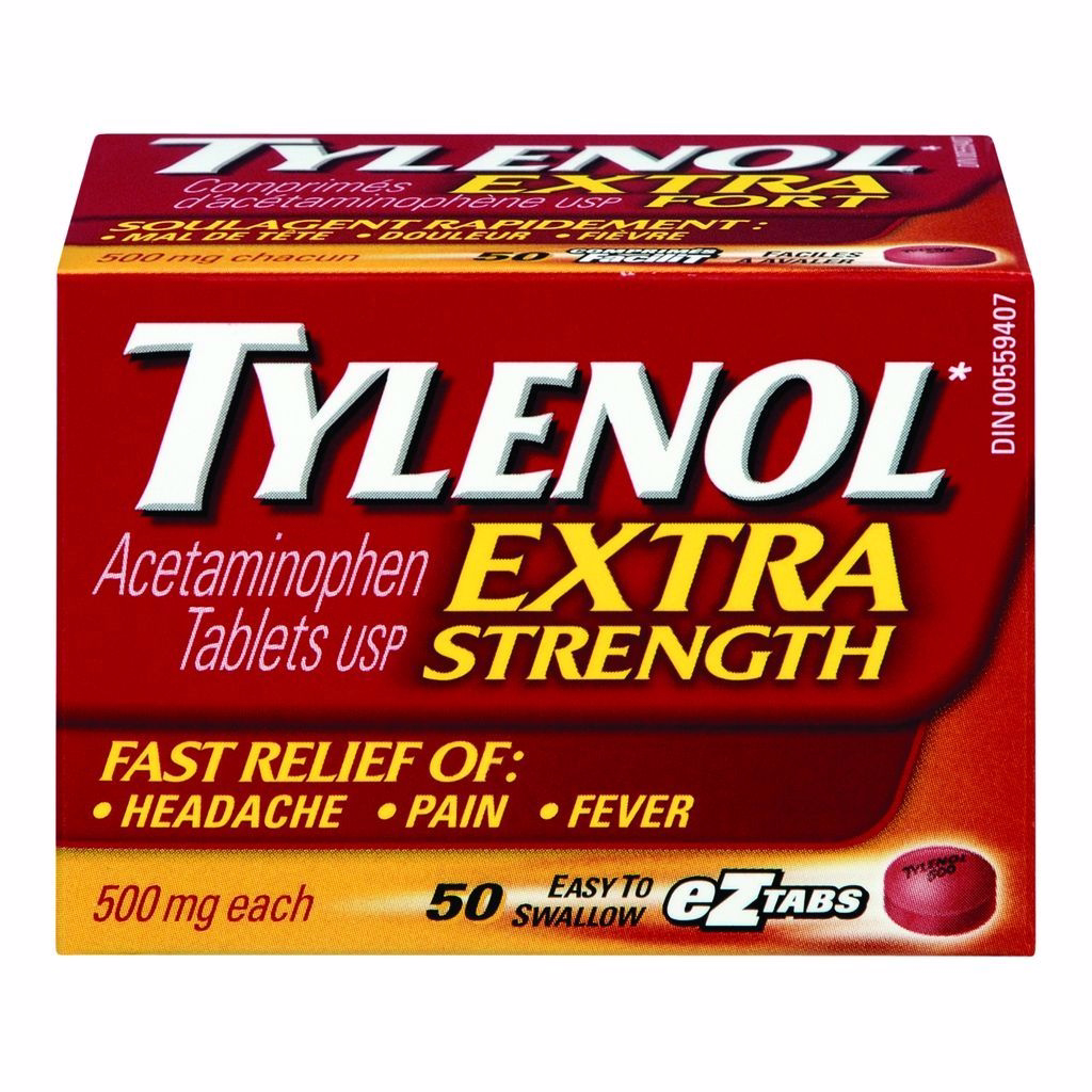Tylenol 강력 진통제 (500mg) 50정 EZTabs