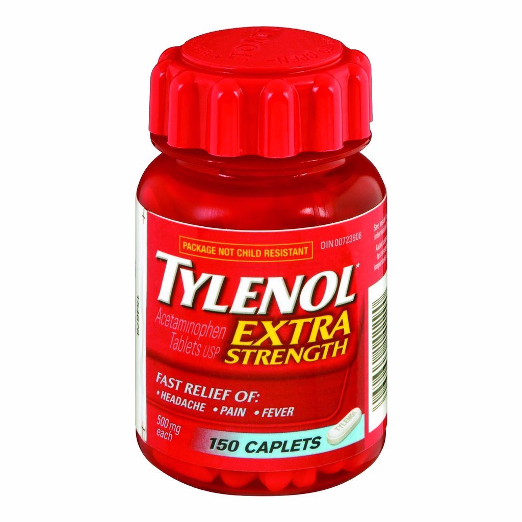 Tylenol Extra Strength 500mg Easy Open Bottle 150cl