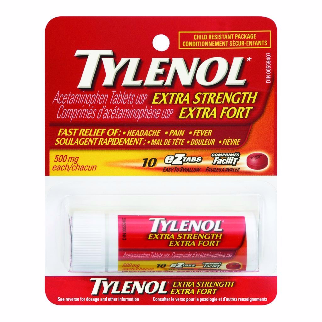 Tylenol 강력 EZ 탭 10정 팩