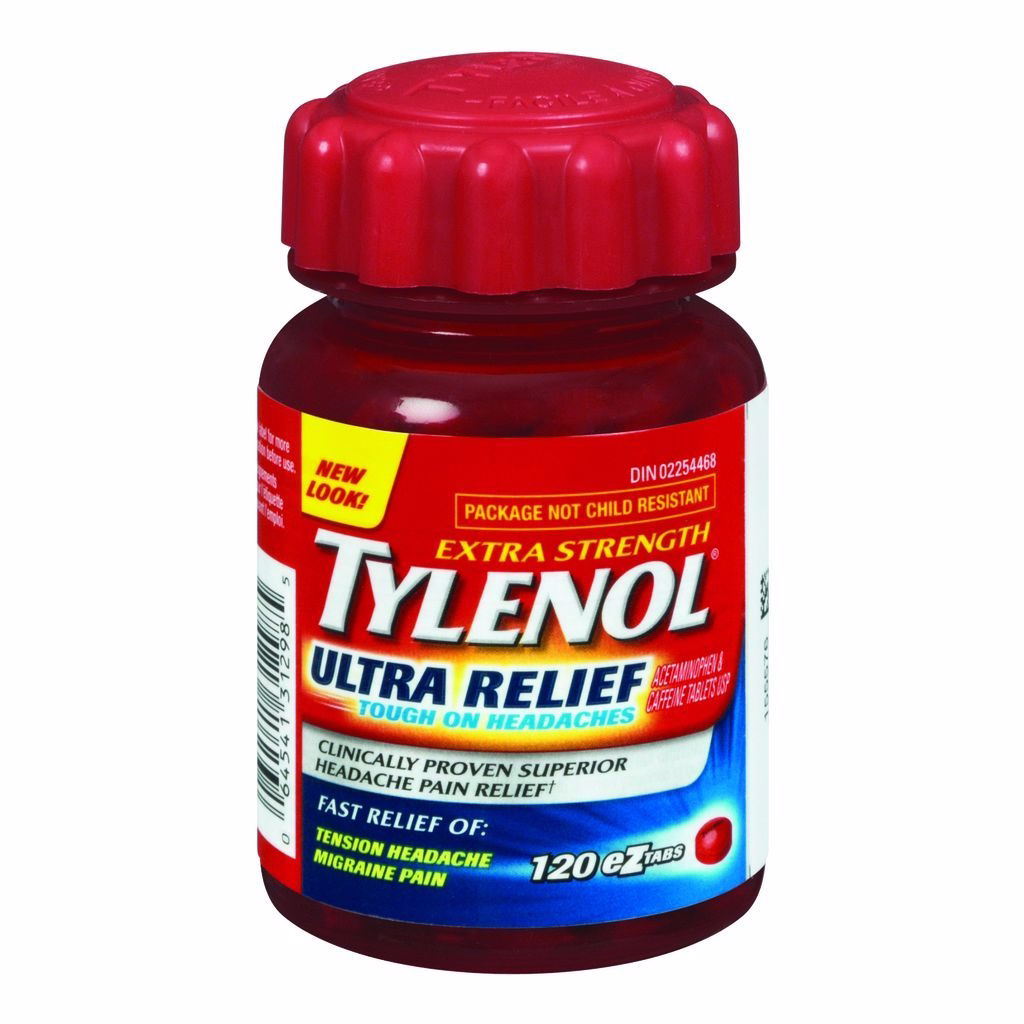 Tylenol 울트라 릴리프 통증 완화 아세트아미노펜 EZTabs 120 정