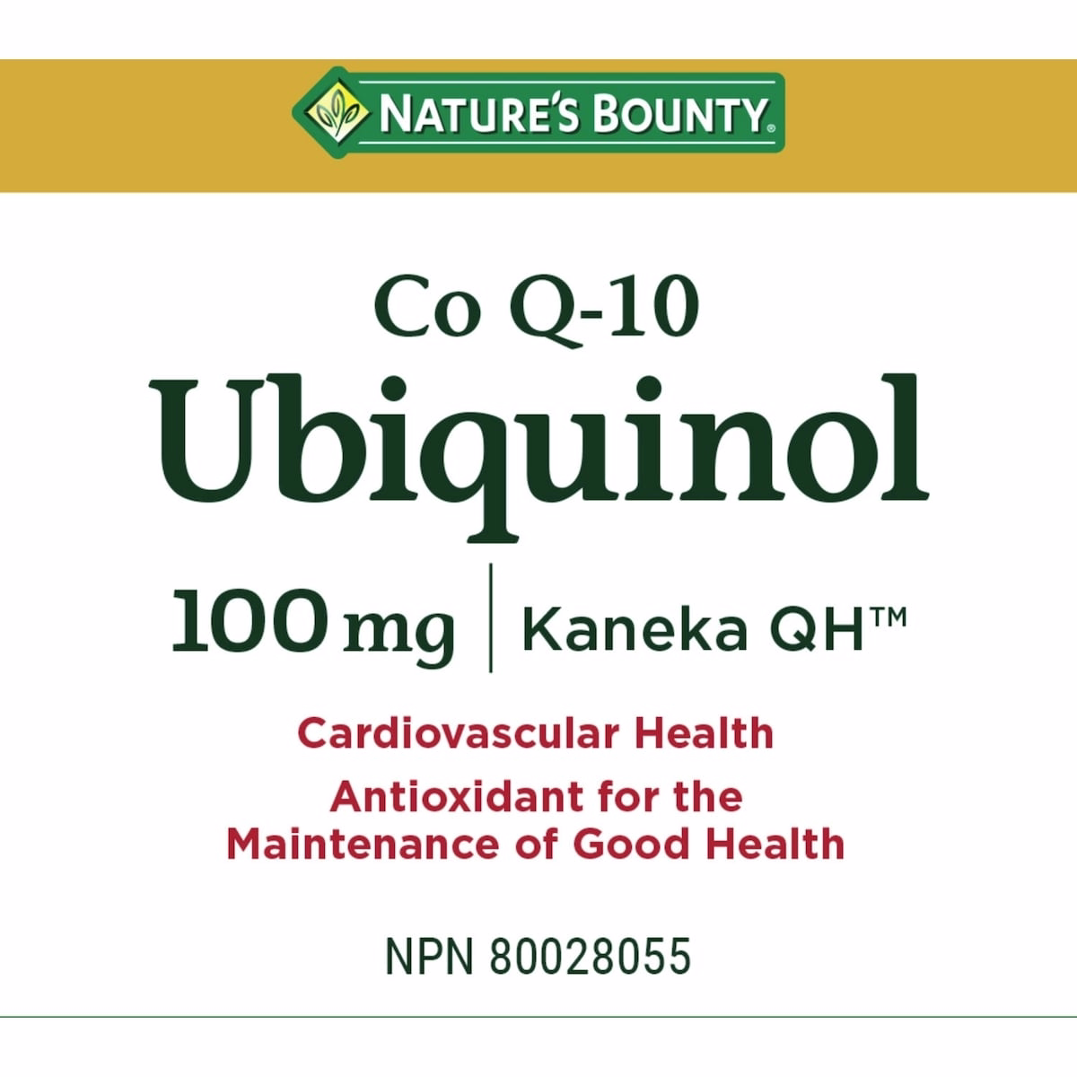 Ubiquinol, Co Q-10, 100 mg, Softgels