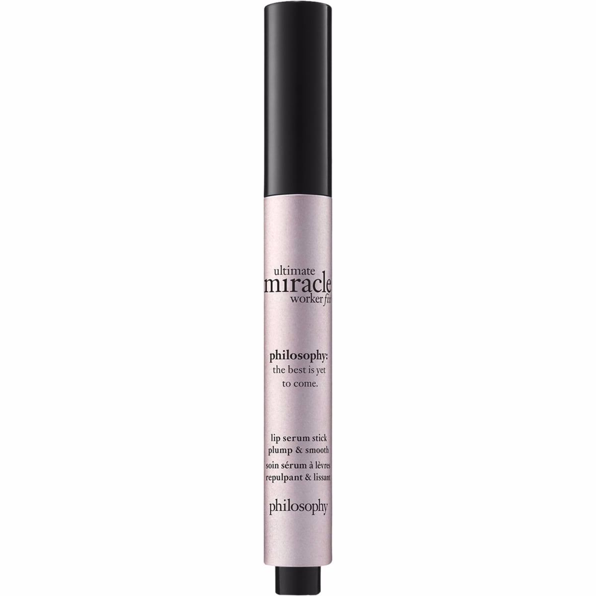 ultimate miracle worker fix, lip serum stick plump & smooth, increases lip volume, reduces fine lines & wrinkles