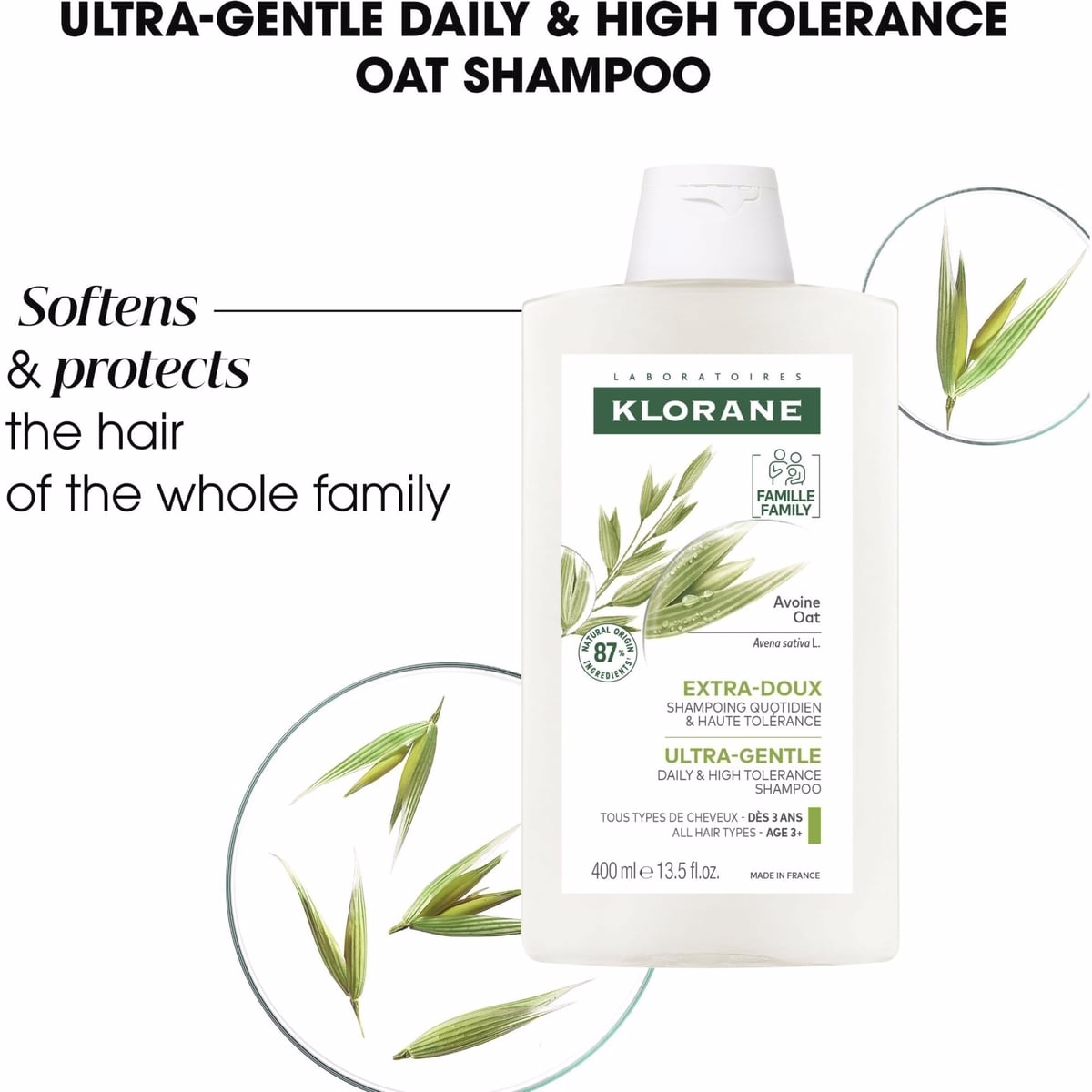 Ultra-gentle Shampoo with Oat - All hair types Ultra-gentle Shampoo with Oat - All hair types