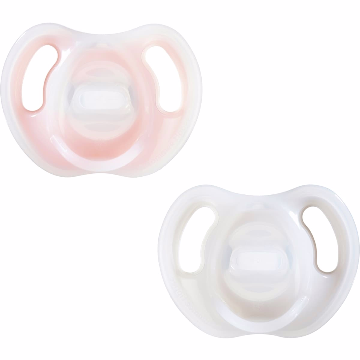 Ultra-light Pacifiers, 6-18 months,  2 pack of  one piece silicone, BPA free pacifiers