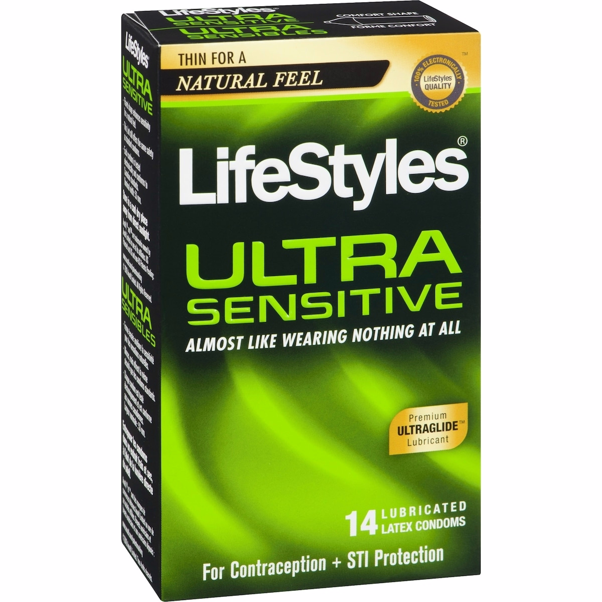 Ultra Sensitive 14 Lubricated Latex Condoms