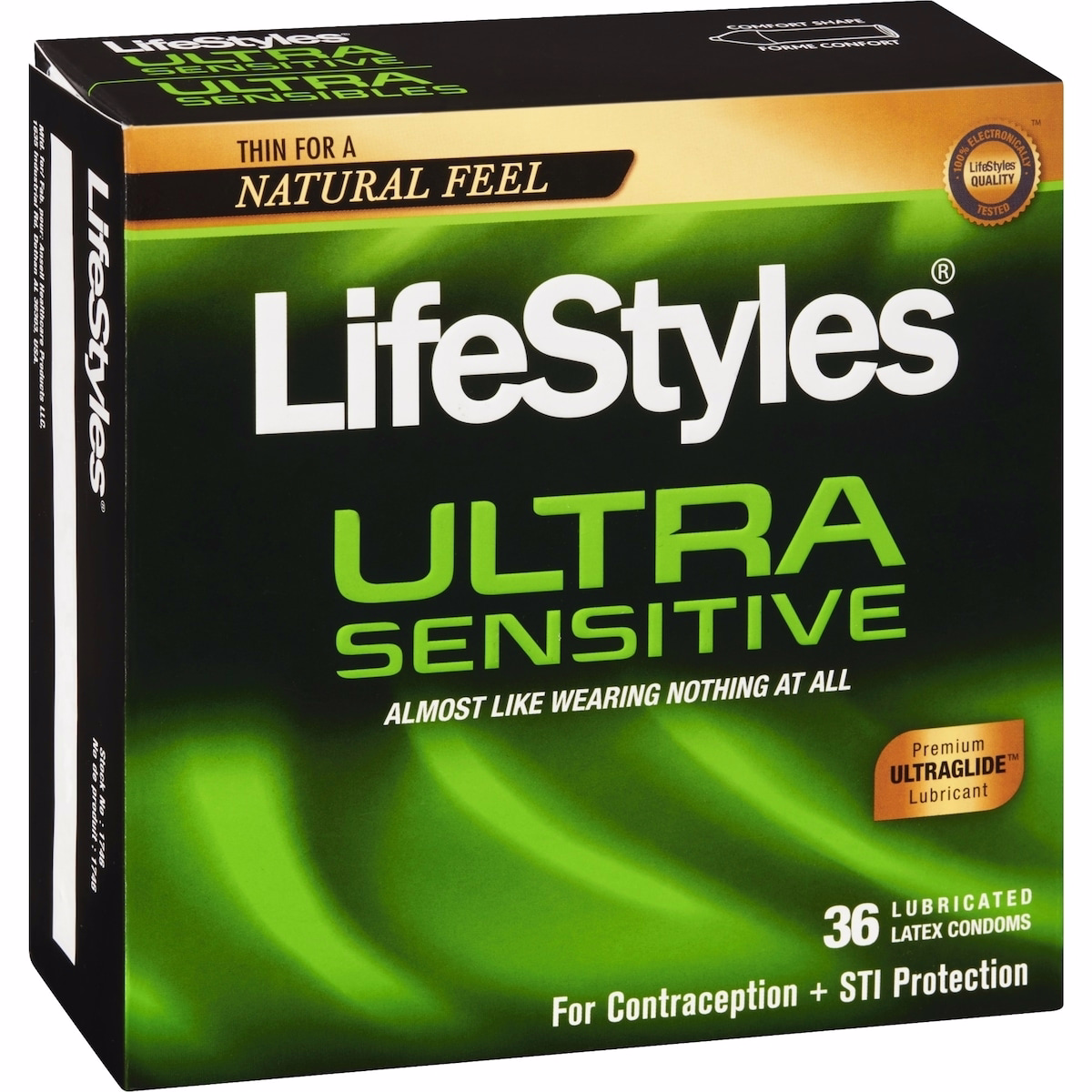 Ultra Sensitive 36 Lubricated Latex Condoms