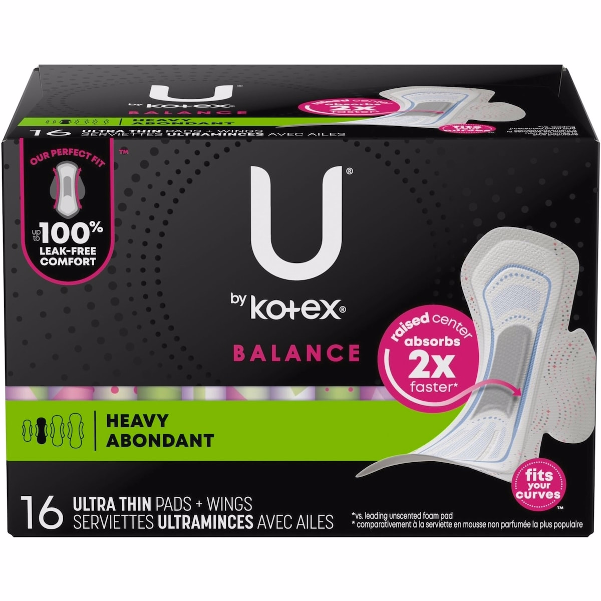 Ultra Thin Pads with Wings, Heavy Absorbency