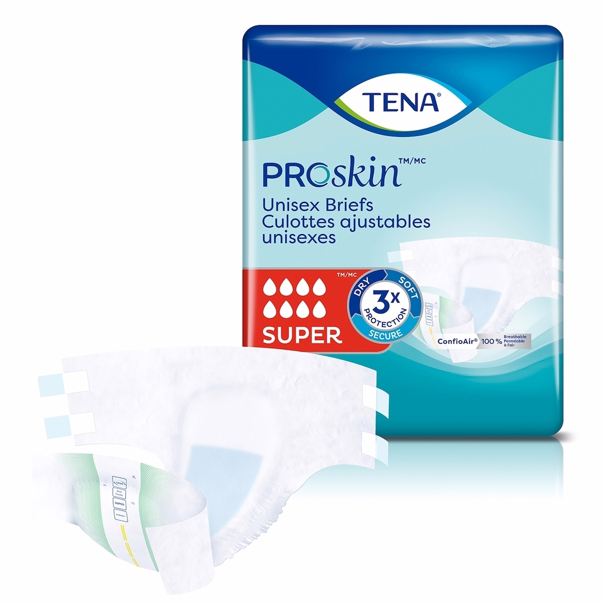 Unisex Incontinence Brief, Super Absorbency, Xlarge