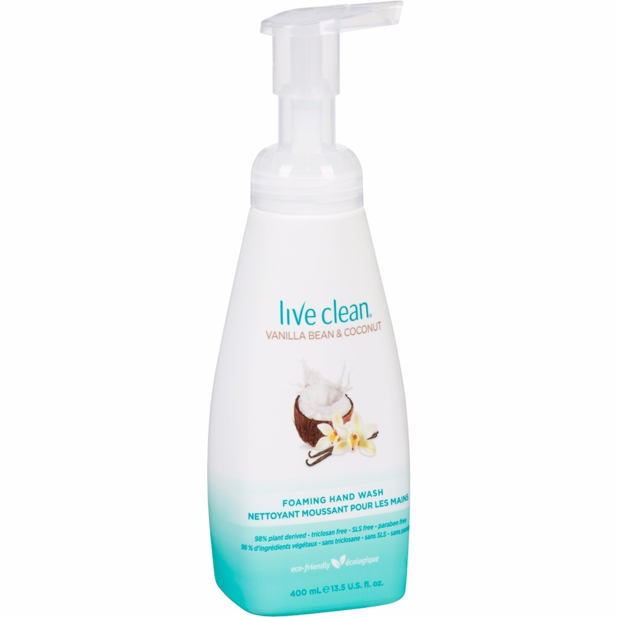 Live Clean 바닐라 빈 및 코코넛 거품 핸드 워시