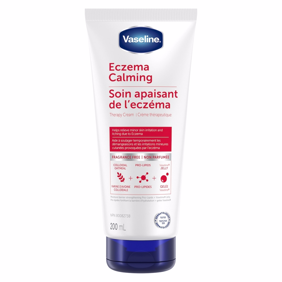 Vaseline Clinical Care™ Body Cream lotion for eczema prone skin Eczema Calming Therapy Cream with Colloidal Oatmeal Skin Protectant to provide instant
