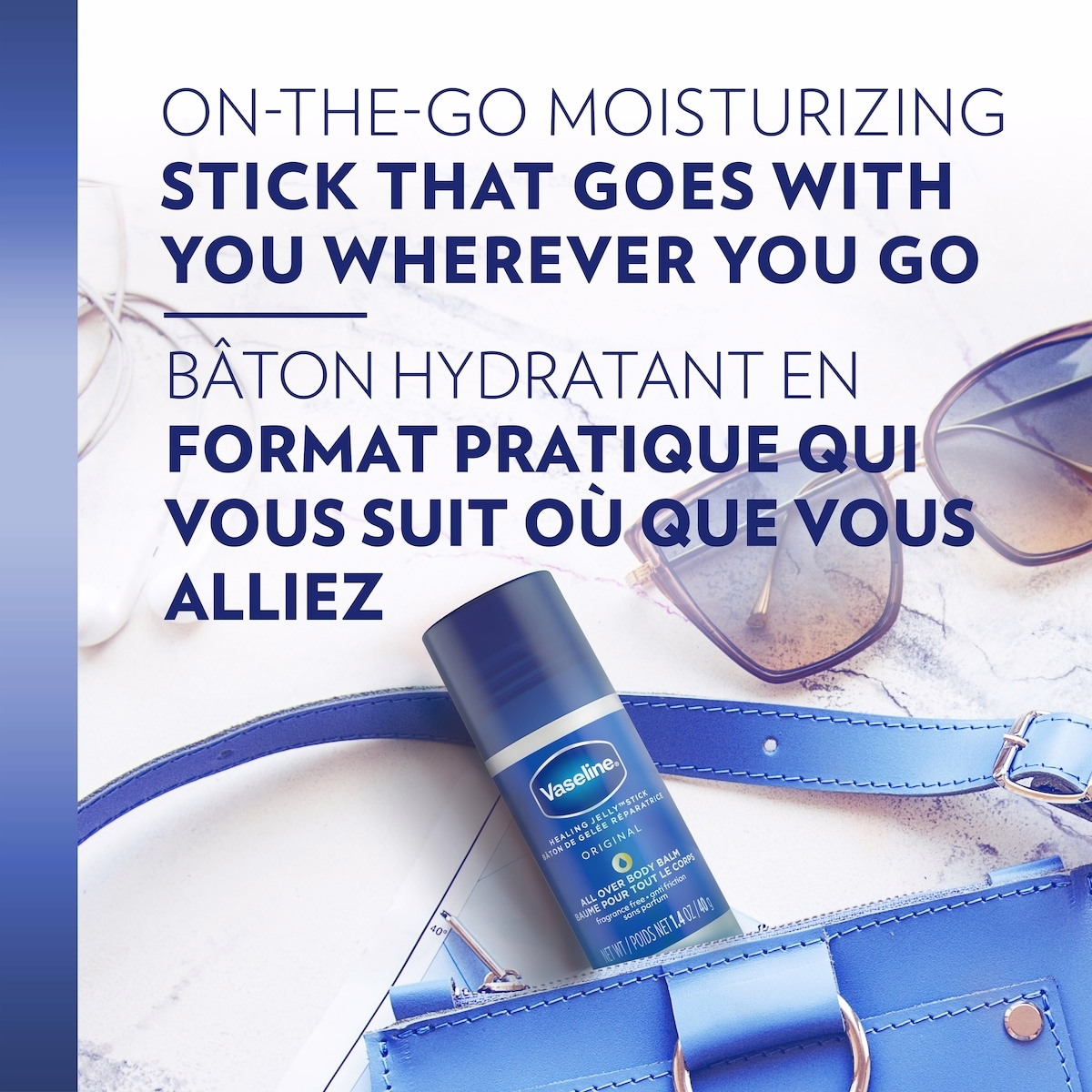 Vaseline Healing Jelly All-Over Body Balm Jelly Stick dry skin relief gel moisturizer Original Petroleum Jelly for hard-to-reach spots 40 g Vaseline Healing Jelly All-Over Body Balm Jelly Stick dry skin relief gel moisturizer Original Petroleum Jelly for hard-to-reach spots 40 g