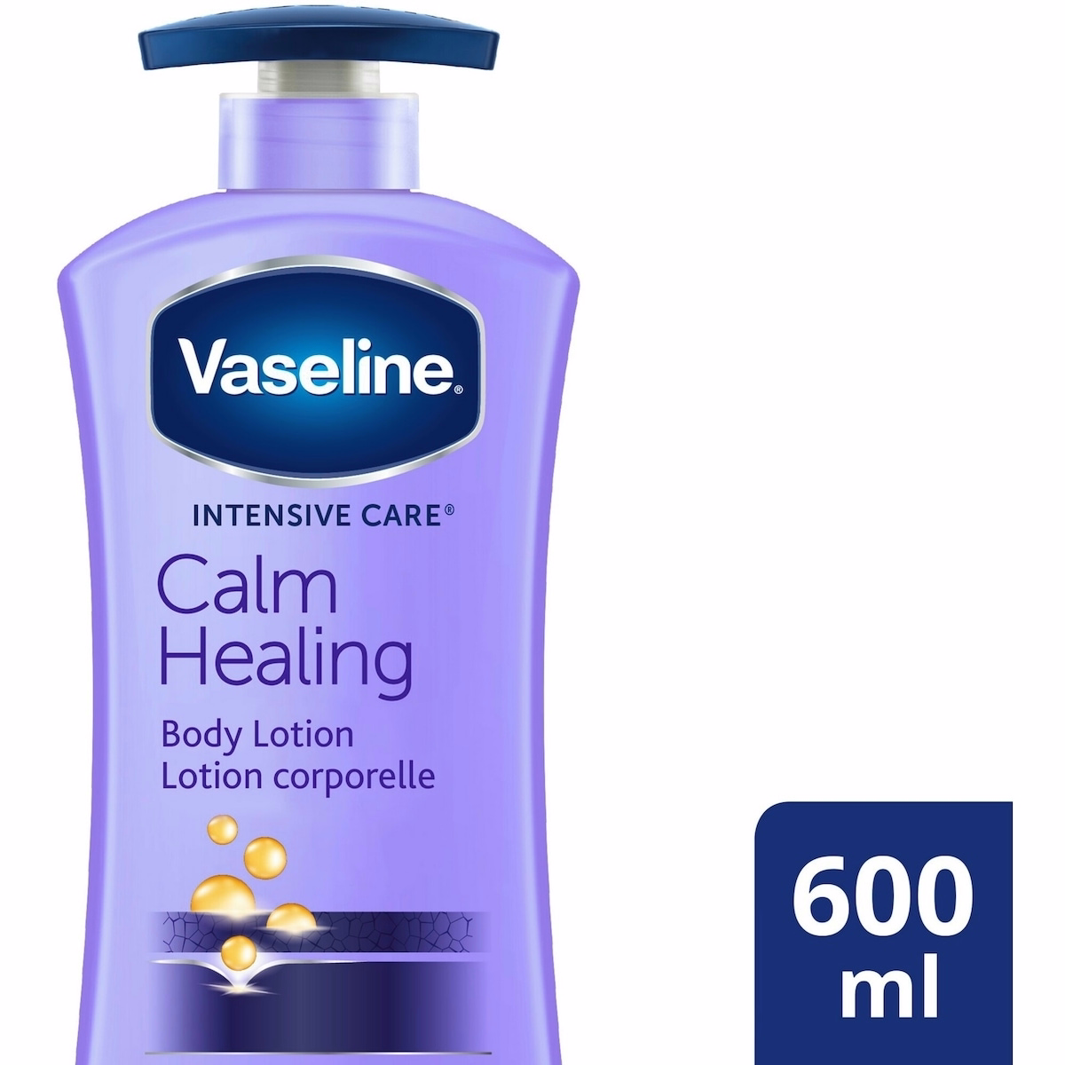 Vaseline Intensive Care Body Lotion moisturizer for dry skin Calm Healing with lavender extracts and with micro-doplets of Vaseline Jelly 600 ml