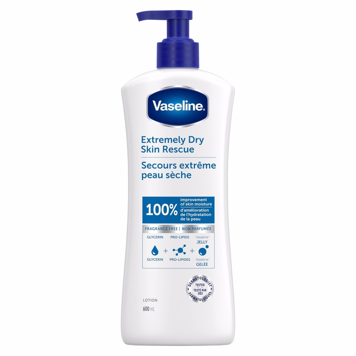 Vaseline Lotion Extremely Dry Skin Rescue 600mL