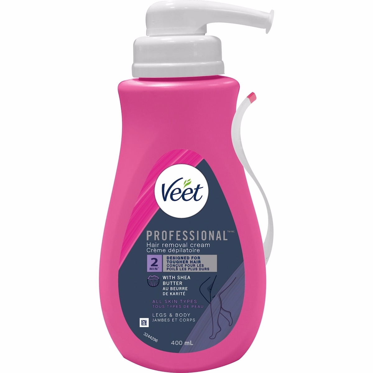 Veet® Professional™ 除毛膏，泵裝，附刮勺