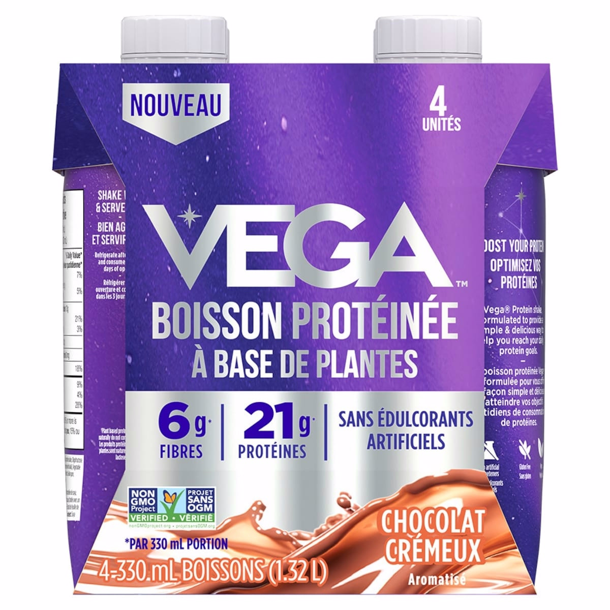Vega Nutrition Shake CA Chocolate (4ct)